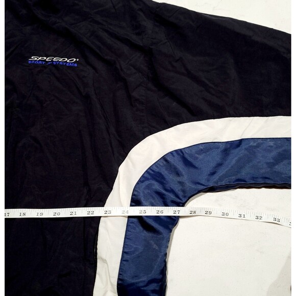 Vtg 90s Speedo Sport Systems Windbreaker Jacket Full Zip Colourblock Zip Pockets - Picture 3 of 12